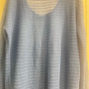 Sarah Pacini one size Royal blue Shear Long sleeve top